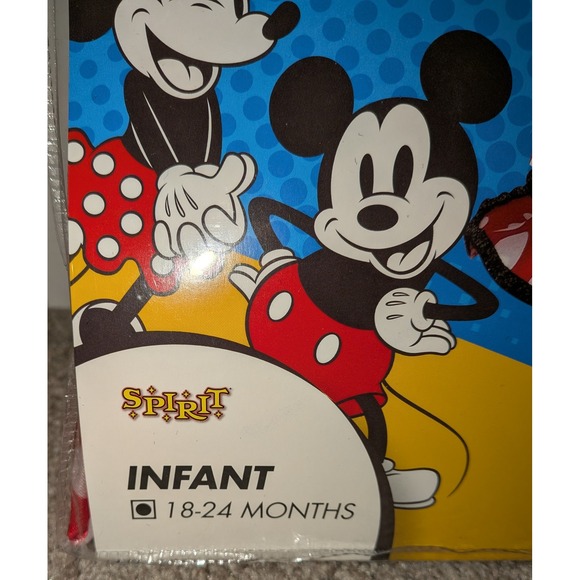 Disney Minnie Mouse Infant Costume Set Dress Tights Headband 18-24 Months NEW - Picture 5 of 8